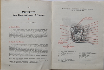 Preview: Motobecane Motorrad Bedienungsanleitung 4 Takt Modelle 1933 mobe-bdl33