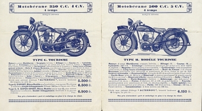 Motobecane Motorrad Prospekt 8 Seiten 1928 mobe-p28