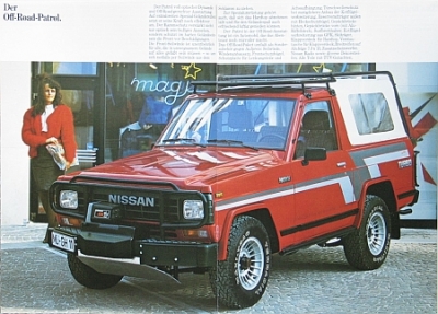 Preview: Nissan Patrol Brochure 10 Pages 9.1985  niss-p-op85