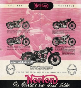 Preview: Norton Motorrad  Prospekt  12 Seiten  1950 no-p50