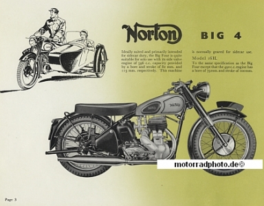 Preview: Norton Motorrad Prospekt 14 Seiten 1954  no-p54