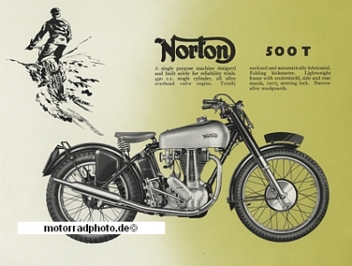 Preview: Norton Motorrad Prospekt 14 Seiten 1954  no-p54