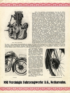 Preview: NSU Motorrad Prospektblatt 2 Seiten  1929 nsu-p29-6