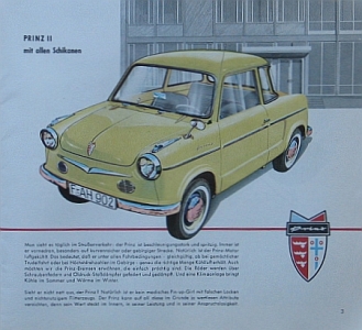 Preview: NSU Automobil Prospekt Typ Prinz 1959  Nsu-aop591