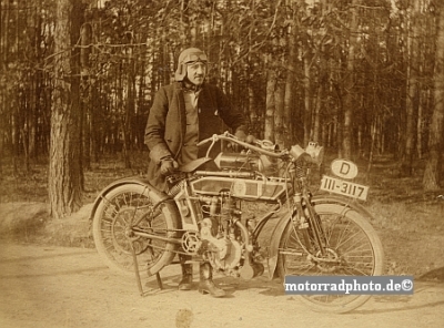 NSU Motorcycle Photo Type 3 1/2 H.P.  1912  nsu-f125