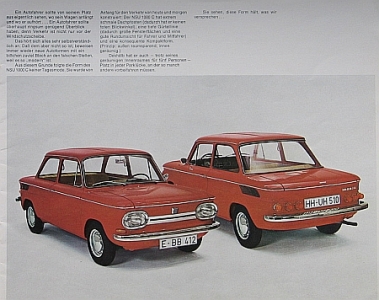 Preview: NSU Automobil Prospekt Typ 1000 C 1968  nsu-aop681