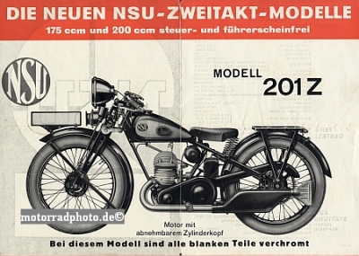 Preview: NSU Motorrad Prospekt 4 Seiten 1930 nsu-p30-5