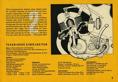 Preview: NSU Motorcycle Fox Brochure 8 Pages 1951 nsu-p51-1