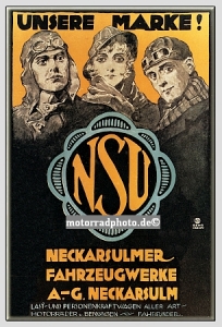 NSU Motorrad Plakat  Entwurf  1914   nsu-po14