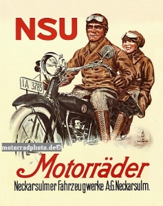 NSU Motorcycle Poster Layout 1927   nsu-po31