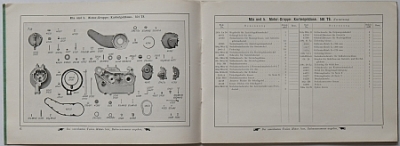 Preview: NSU Motorrad Ersatzteiliste Type T 501 1930  nsu-et501