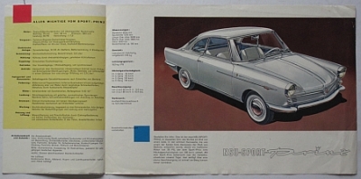 Preview: NSU Sport Prinz Prospekt  4 Seiten ca. 1962   nsu-opa62