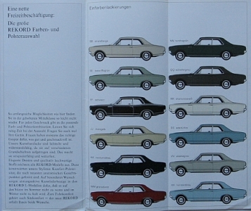 Preview: Opel Automobil Prospekt Farben + Polster  op-fa66 Preview: Opel Automobil Prospekt Farben + Polster  op-fa66