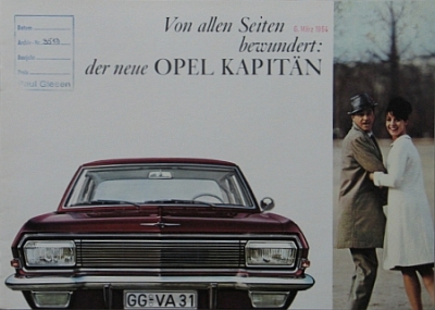 Preview: Opel Kapitän Prospekt 12.1964 op-kaop64 Preview: Opel Kapitän Prospekt 12.1964 op-kaop64