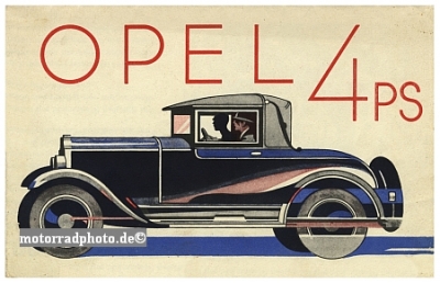 Opel Automobil Plakat Entwurf 1932 op-po03