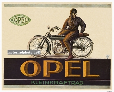 Opel Motorrad Plakat Entwurf 1922   op-po01