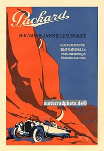 Packard Automobil Plakat Entwurf 1923 pack-po01