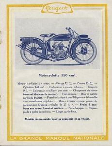 Preview: Peugeot Motorrad + Fahrrad Prospekt 16 Seiten 1926 peu-p264