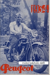 Peugeot Motorcycle Brochure 12 Pages 1934 peu-p34