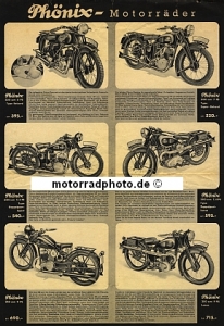 Preview: Phönix RMW Motorrad Prospekt 8 Seiten 1938   phx-p38