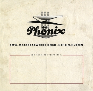Preview: Phönix Motorrad Prospekt  4 Seiten 1951  phx-51-2