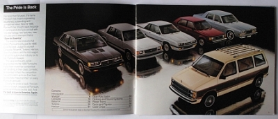 Preview: Plymouth Prestige Katalog 1986  plym-op86