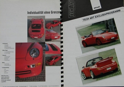 Preview: Porsche 911 Carrera Techart asseccories catalogue + Pricelist 1994 por-opz94