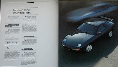 Preview: Porsche Automobil Prospekt Typ 928 S4 1987 por-op872
