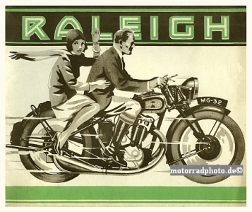 Raleigh Motorcycle Poster Layout 1932   ral-po01