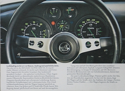 Preview: Renault Automobil Prospekt Typ Alpine A 110 8 Seiten  1965 ren-op65 Preview: Renault Automobil Prospekt Typ Alpine A 110 8 Seiten  1965 ren-op65