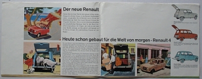 Renault R4 Prestige Prospekt  12 Seiten  1962  ren-op62