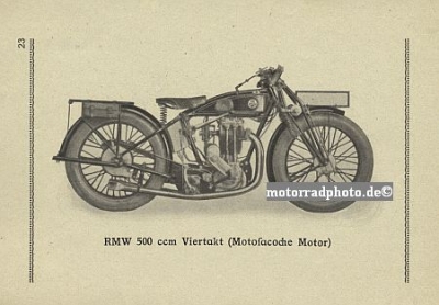 RMW Motorrad Bedienungsanleitung 28 Seiten 1927 rmw-bal27