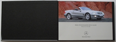 Preview: Mercedes-Benz Roadster der SL-Klasse Brochure Book 05.2003    mb-rsl03