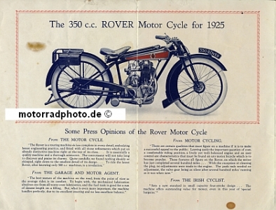 Preview: Rover Motorrad Prospekt 8 Seiten 1925   rov-p25