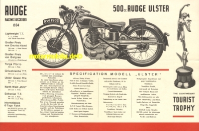 Rudge Motorrad Prospekt 1935   rud-p35