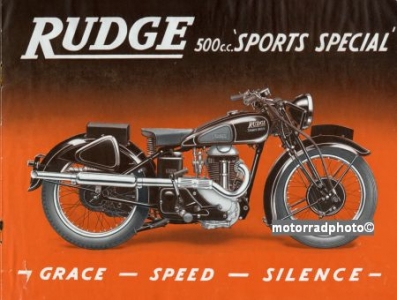 Rudge Motorrad Prospekt  20 Seiten 1937 rud-p37