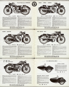 Preview: Rudge Motorrad Prospekt 12 Seiten 1939 rud-p39-2