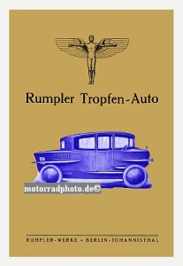 Rumpler Automobil Poster Layout 1921 rum-po01