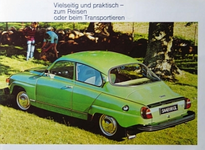 Saab Automobil Prospekt Typ 96 GL 1978 saab-op0781