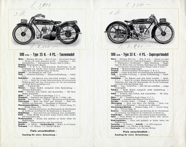 Sarolea Motorrad Prospekt 8 Seiten 1925 sar-p25