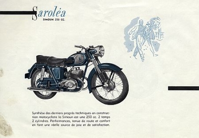 Sarolea Motorrad Prospekt 16 Seiten 1955 sar-p55