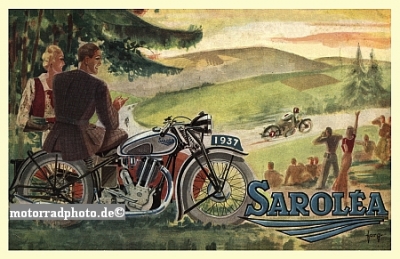 Sarolea Motorcycle Poster Layout 1936    sar-po01