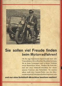 Preview: Schüttoff Motorrad Prospekt 6 Seiten 1932 sc-p32-2