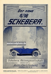 Schebera Automobil Plakat Entwurf 1924 scheb-po01