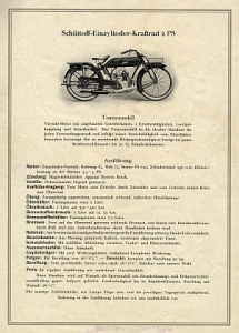 Preview: Schüttoff Motorrad Prospekt 4 Seiten 1925  sc-p25