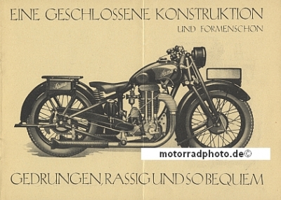 Preview: Schüttoff Motorrad Prospekt Typ 500 Luxus 1929  sc-p29