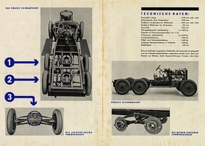 Preview: Selve Automobil Prospekt  Typ 6 Rad Geländewagen 4 Seiten 1929 sel-p29