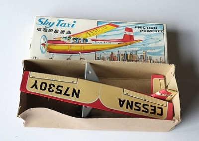 Preview: Sky Taxi  Blechflugzeug T.T. Japan  OVP  ca. 1960  509100
