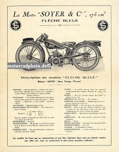 Preview: Soyer Motorrad Prospekt 4 Seiten  1925 soy-p25 Preview: Soyer Motorrad Prospekt 4 Seiten  1925 soy-p25
