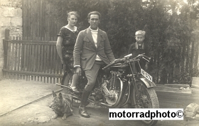 Standard Motorrad Foto Typ A.S. 500 ohv um 1927 st-f38